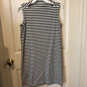 Kate spade black and white striped dress